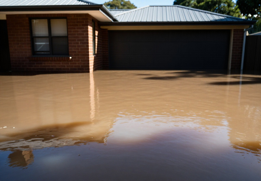 Before and After Flood Cleanup in Engadine